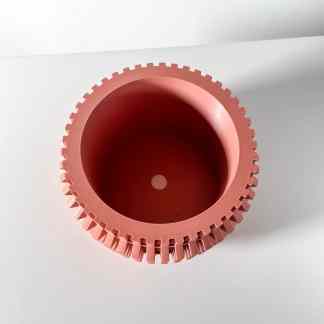 High-quality 3D printed gear with detailed teeth, showcasing advanced additive manufacturing technology.