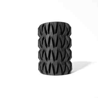 Highly detailed black 3D-printed rubber tire with tread design for bikes and vehicles.