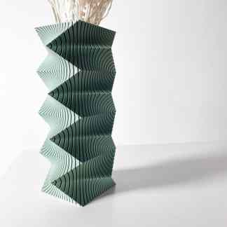 Colorful 3D-printed geometric art sculpture with intricate layered patterns for interior decor.