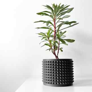 High-quality 3D printed planter with unique geometric design, perfect for modern home decor.