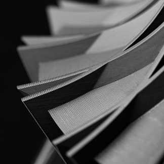 Close-up of layered 3D-printed materials showcasing detailed textures.