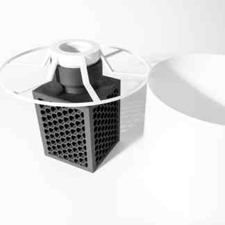 High-quality 3D-printed drone part featuring honeycomb design and lightweight frame for aerial robotics.