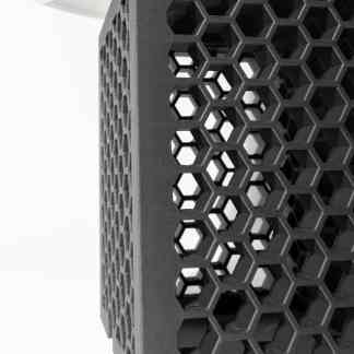 Hexagonal lattice pattern optimized for durability and lightweight applications.