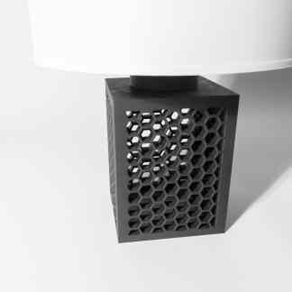 3D printed honeycomb-patterned cover for air purifiers, stylish anti-virus home decor.