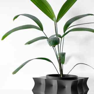 Eco-friendly, stylish plant container perfect for home decor.