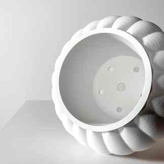 High-quality white 3D printed LED lamp cover for modern lighting decor.