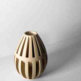 3D printed geometric vase for modern home decor and interior design.