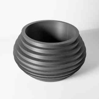 High-quality 3D printed black plastic circular component showcasing precision and durability.