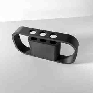 High-quality 3D-printed mechanical component on white background.