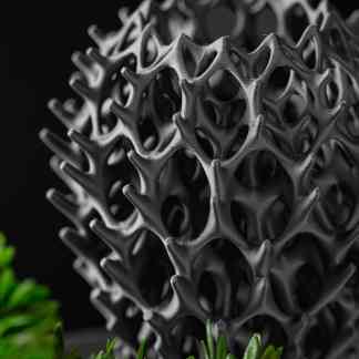 3D printed geometric structure showcasing advanced design and 3D printing technology.