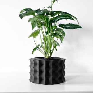 3D printed smart plant pot for stylish indoor gardening and plant care.