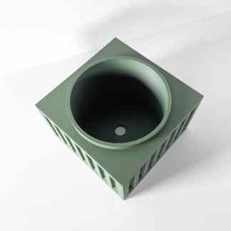 Custom 3D-printed electronic project box with ventilation slots, ideal for DIY electronics.
