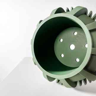 High-quality 3D printed turbine component for engineering and industrial applications.