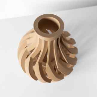 Vase design, 3D printed decor, modern art, intricate vase, AM Square 3D.