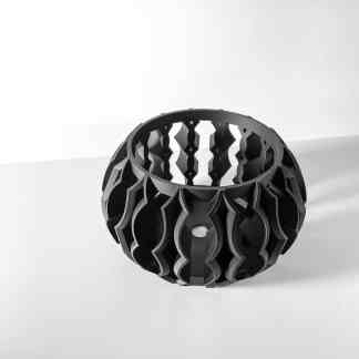 High-resolution 3D-printed geometric art piece showcasing precision and creativity.