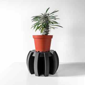 3D printed plant holder with contemporary architectural style.