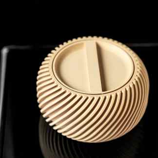 Detailed 3D printed gear with intricate design, perfect for mechanical prototypes.