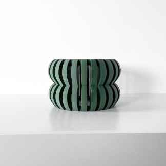 Stylish 3D printed furniture piece showcasing unique design and craftsmanship.