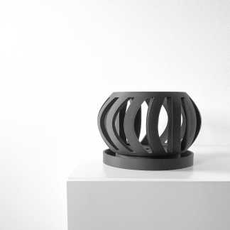 3D printed black stool by AM Square 3D.