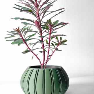 High-quality 3D printed plant pot for indoor decor. Customizable, durable, and stylish design.