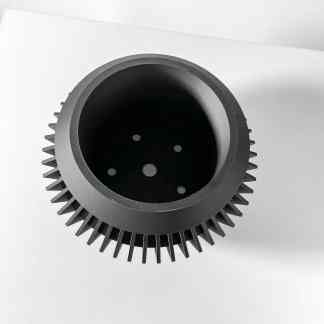 High-quality 3D printed gear with precise teeth for manufacturing and engineering uses.