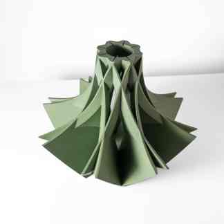 Highly detailed 3D printed architectural sculpture with intricate geometric design.