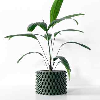 Stylish 3D-printed planters perfect for modern indoor garden decor and artistic plant displays.