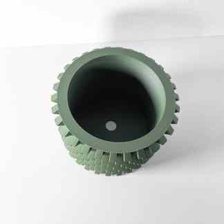 High-quality 3D printed gear with detailed teeth, ideal for engineering and manufacturing.