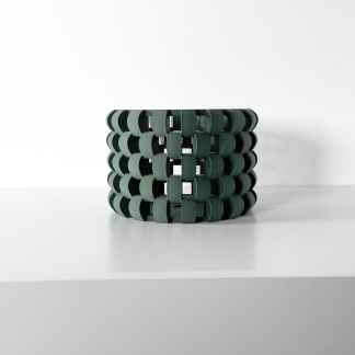 Stylish 3D printed geometric vase, modern home decor or centerpiece, creative 3D art.