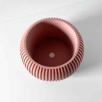 Vase 3D printed with intricate textured design, perfect for modern interior decoration.