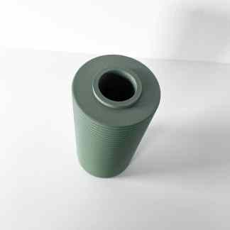 High-quality 3D printed green hollow tube for industrial and creative applications.