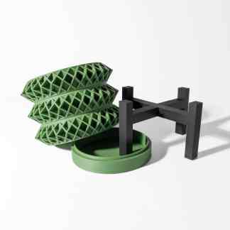 Versatile 3D printed TOMO planter for stylish urban gardening and plant display.