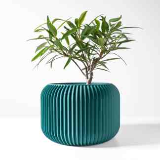 High-quality 3D printed UNIS planter showcasing innovative design and vibrant color.