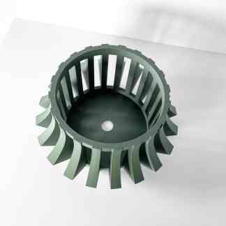 High-quality 3D printed gear made with precision and durable materials, showcasing advanced additive manufacturing.
