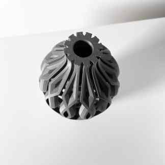 Highly detailed 3D-printed metal turbine part for advanced engineering applications.