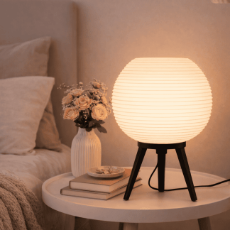 Style paper ball lamp for cozy home lighting.