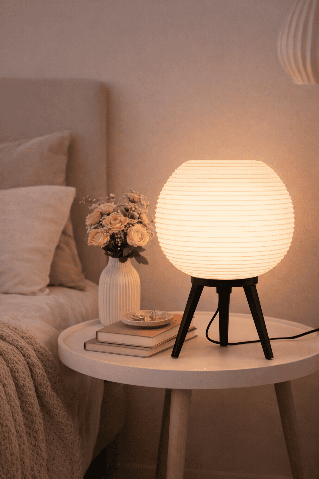 Style paper ball lamp for cozy home lighting.